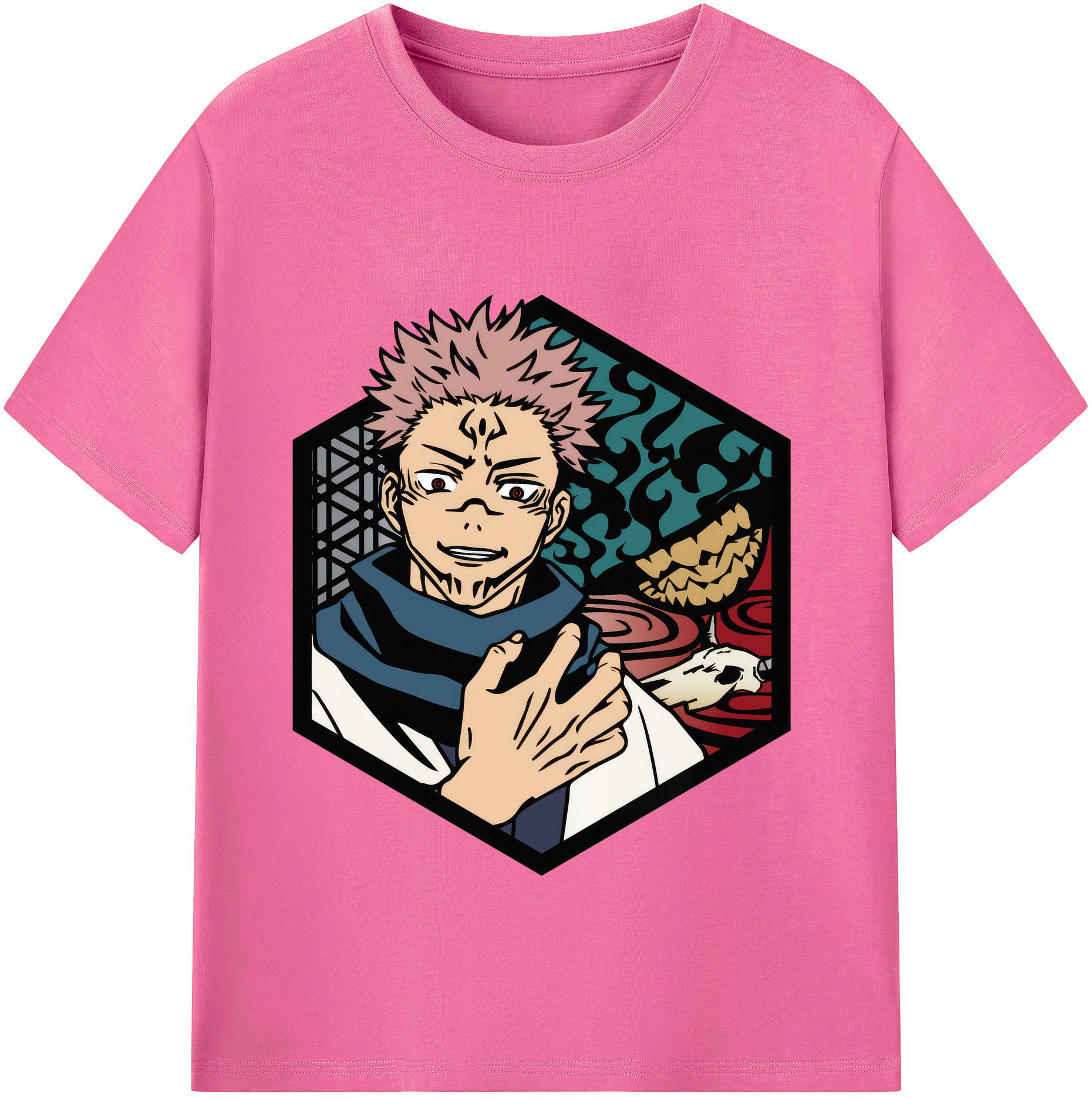 （画像用） 呪術廻戦 Jujutsu Kaisen レディースカジュアルプリントTシャツ（綿100％）